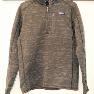 PATAGONIA BETTER SWEATER 1/4-ZIP FLEECE MEN'S Brown Size Small